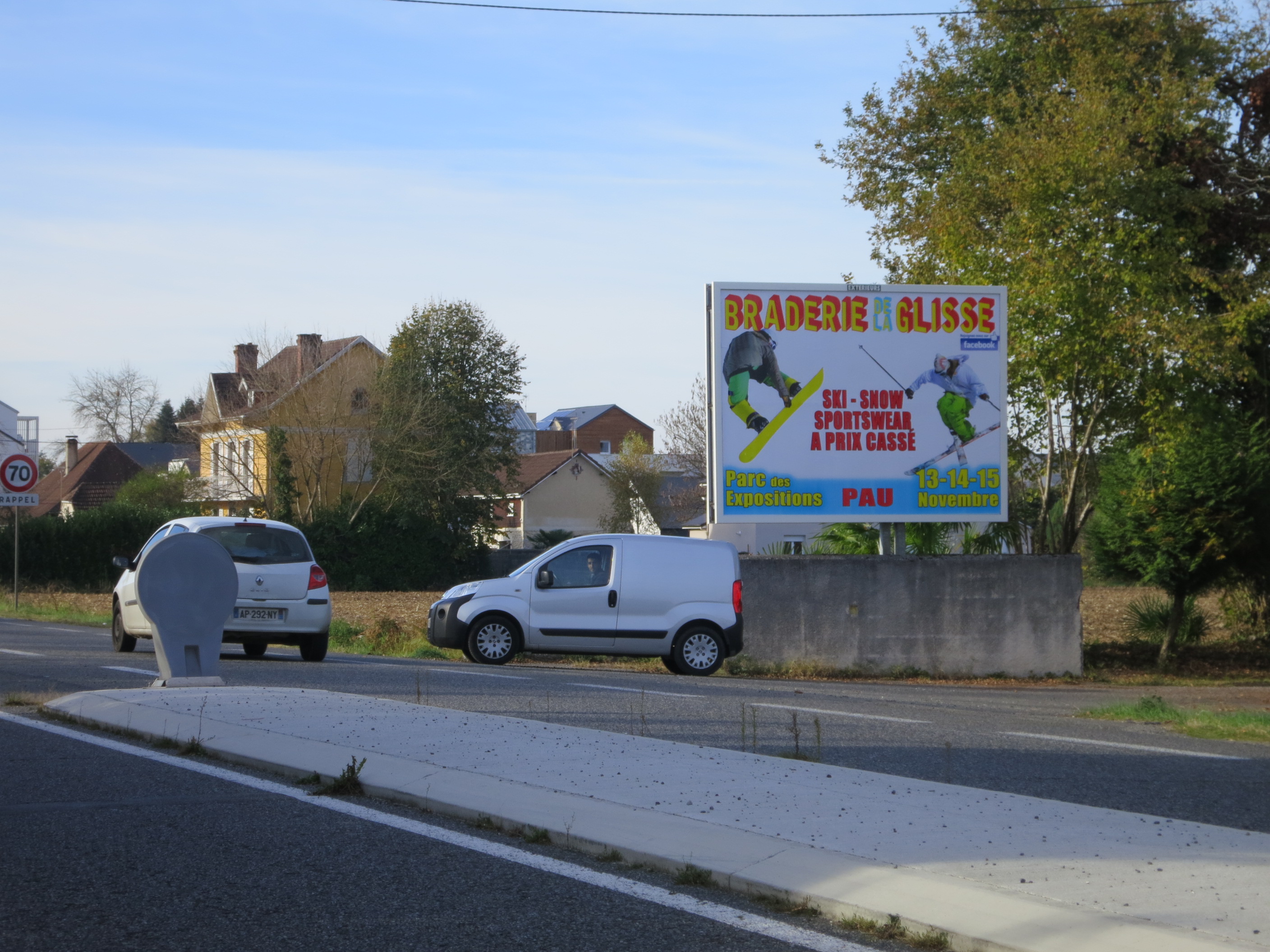 Exemple d'affichage 4x3m réalisé par Exterieurs dans les départements 64, 65 et 31